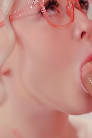 Eva Nyx gives a deepthroat ending with facial for eager eyes