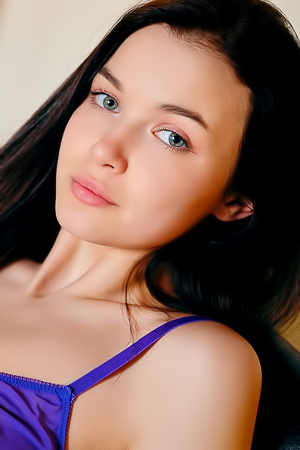 Tutsi Teases With Purple Lingerie In Her Bedroom