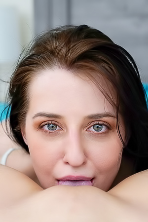 Aubree Valentine Teases With Sultry Kissing